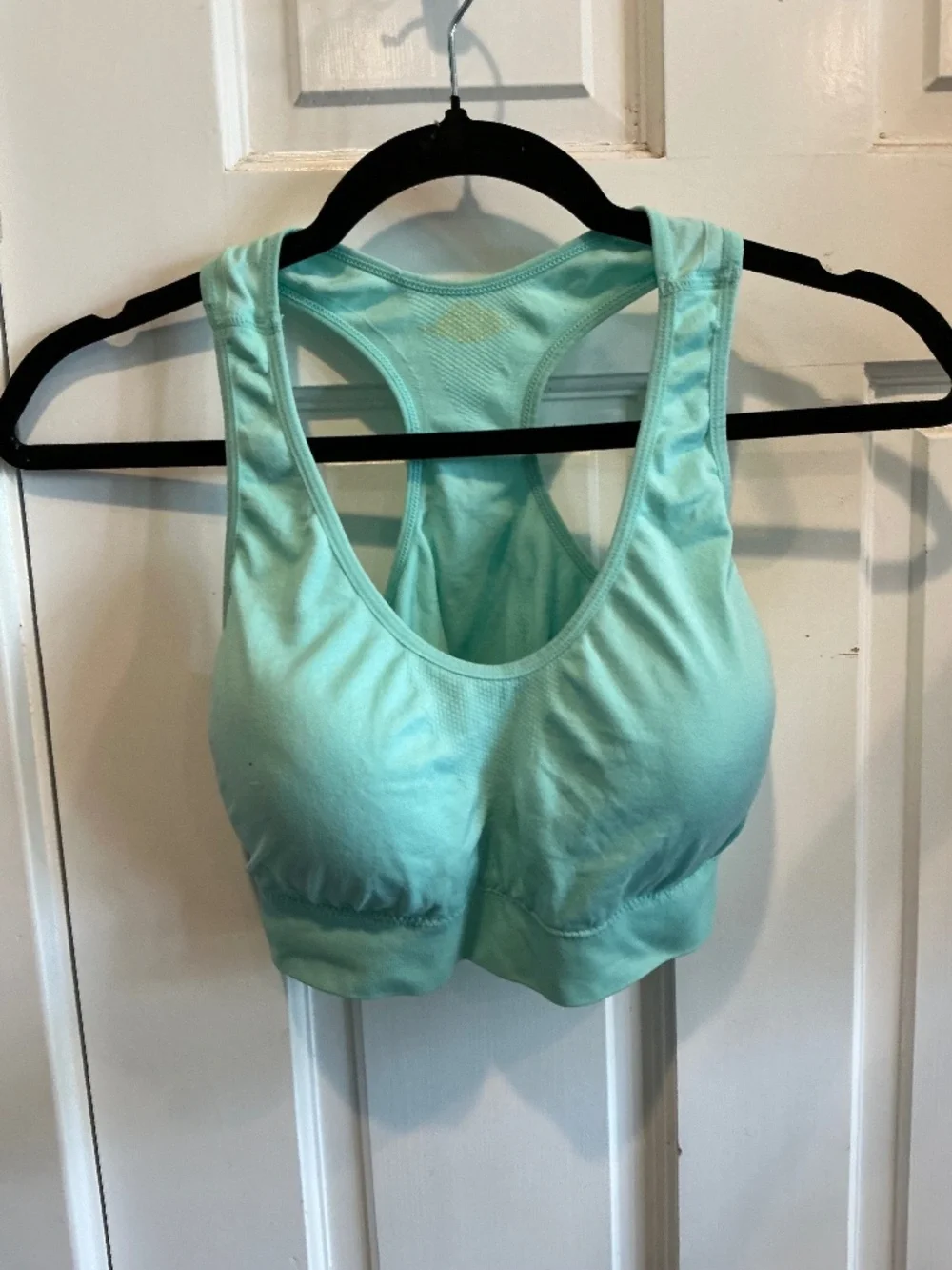 Light aqua pullover bra in excellent condition!  Plus size 3x